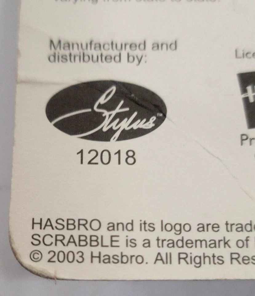 VTG 2003 Scrabble Game Pen Hasbro Mini Gameboard & Tiles! New Fast Shipping - Image 2 of 4