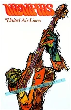 Memphis 1960 Tennessee  Music Vintage Poster Print Retro Style  Air Travel Art