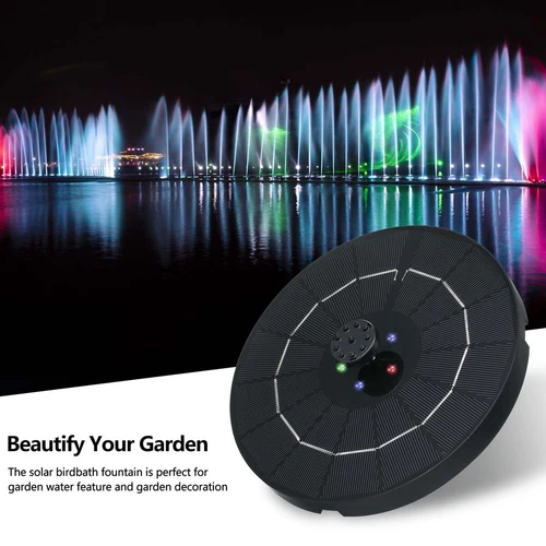 Solar Powered Fountain Water Pump Bird Bath Floating Garden Pond Pool Fish Tanks - Picture 8 of 22
