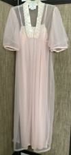 NWOT Undercover Wear Peignoir Pale Pink Sheer Robe Wedding Long Nightgown Size S