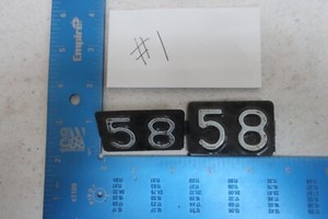 Rhode Island License Plate 1958 58 Tag Tab RI Set Pair #1