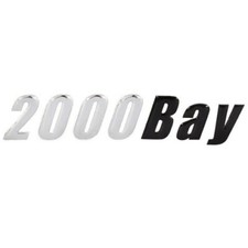 Ranger Boat Decal 9891407 | 2000 Bay Black Silver Raised 8 1/8 Inch