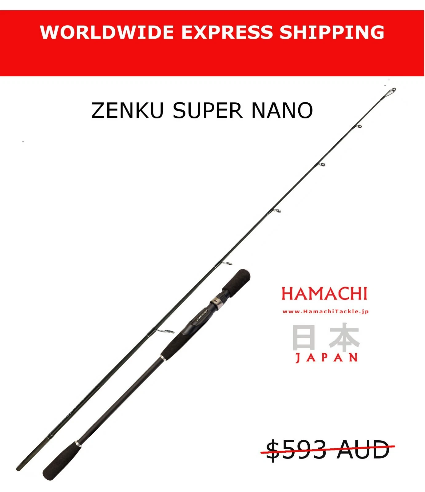 2020 Hamachi Zenku Stump Puller Nano Jig 10 - 30lb Japanese fishing rod SPIN