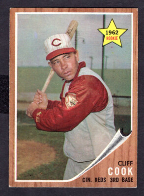 1962 TOPPS CLIFF COOK CARD NO:41 B NEAR MINT CONDITION | eBay