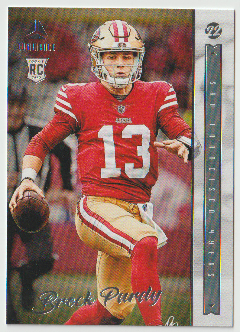 2022 Panini Chronicles Luminance #213 Brock Purdy RC 49ers QB
