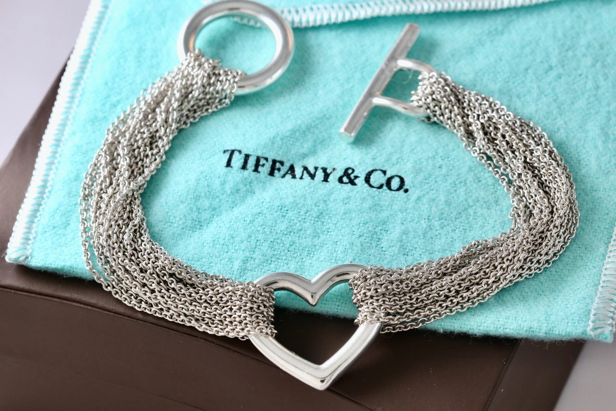 Tiffany multi strand heart bracelet outlet