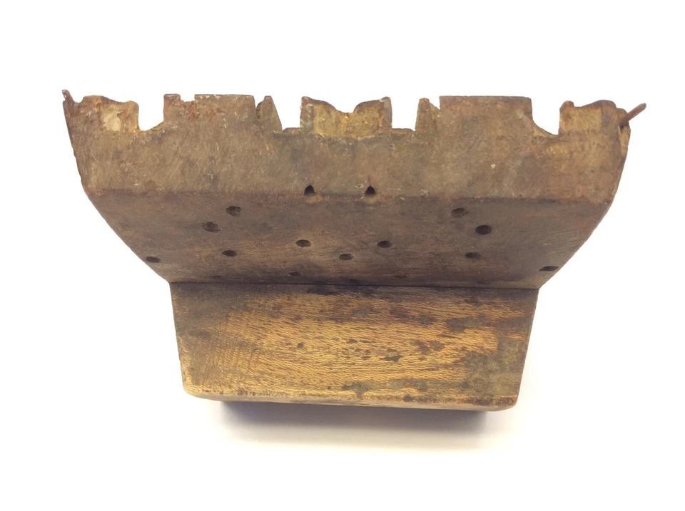 Antique Primitive Star Pattern Stamp Mold Print Making Design Blotter - Image 4 of 4