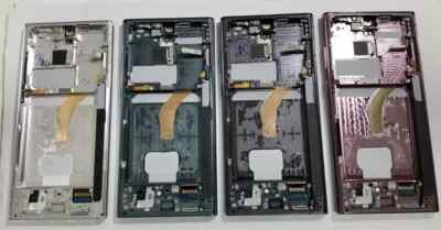 Original OLED LCD Touchscreen für Samsung Galaxy S22 Ultra 5G SM-G908B + Rahmen UK