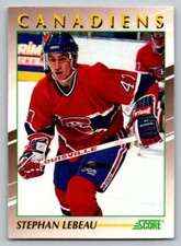 1991-92 Score Young Superstars - Stephan Lebeau #7