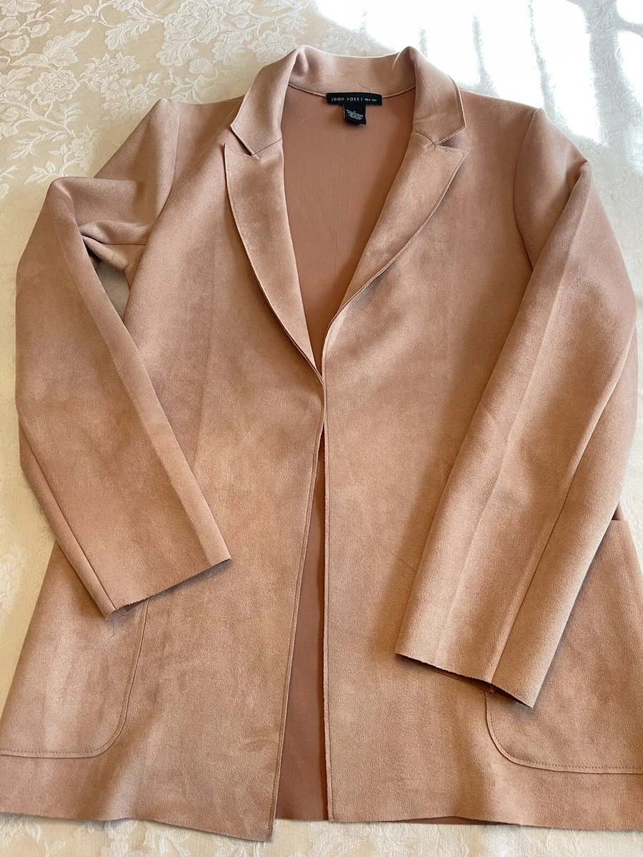 Joan vass faux suede best sale blazer