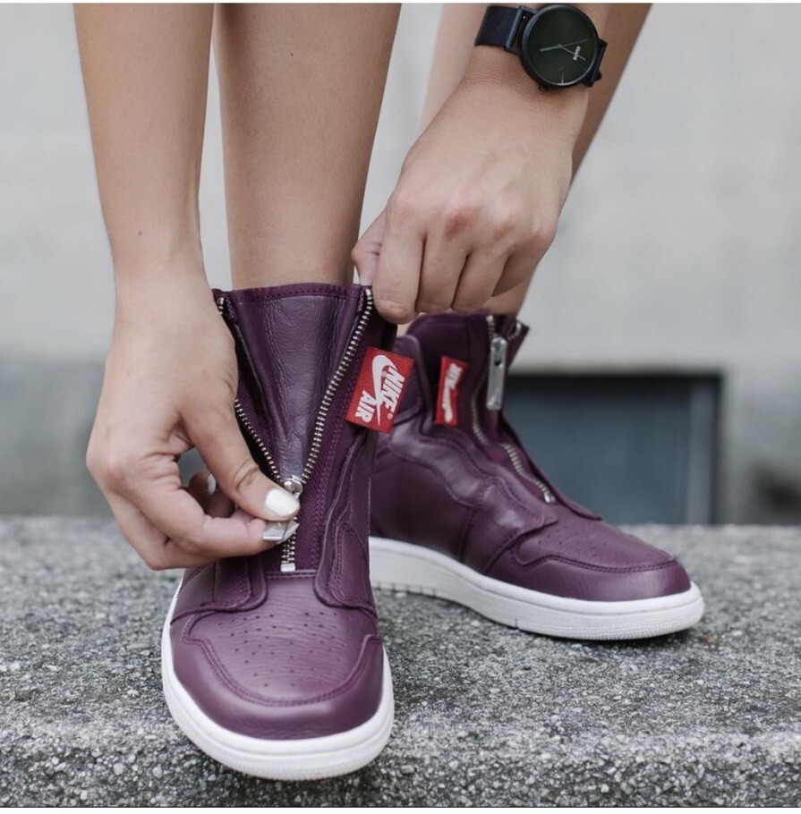 スニーカー NIKE Air Jordan 1 Retro High Zip Bordeaux WMNS 2018 SS 20 s-l1200.jpg