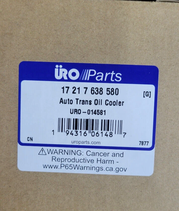 Enfriador de aceite de transmisión automática piezas URO 17217638580 para BMW 528i 550i 650i ^ Foto 2 de 2