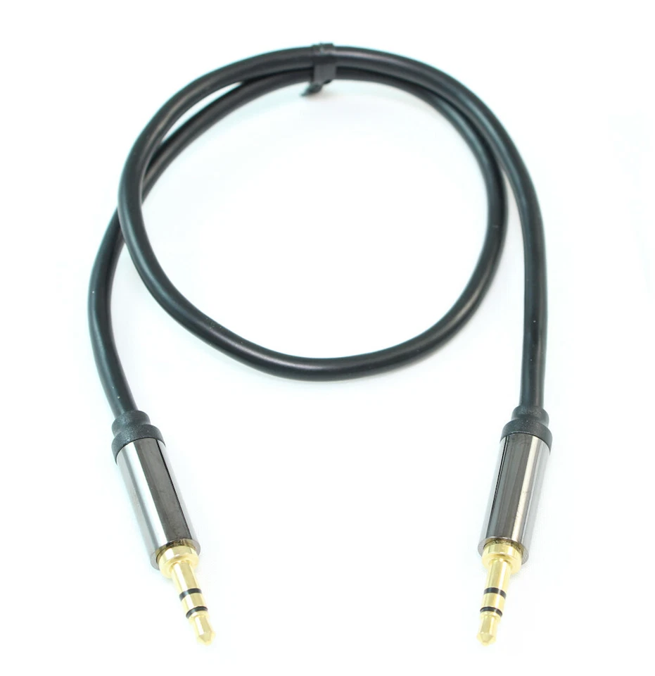 1.5ft PREMIUM 3.5mm Mini-Stereo TRS Male to Male Speaker/Audio Cable - Image 2 of 2