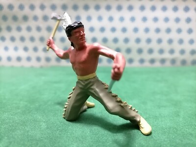 Vintage - Indianer Ureinwohner Amerikanische Old Wild West 70 MM Elastolin