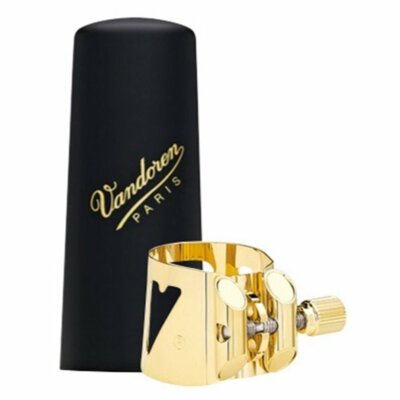 Vandoren Optimum Gold Blattschraube & Kunststoffkappe für Tenorsaxophon/Saxophon, LC08P 
