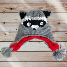 The Children's Place Raccoon Knit Hat XS/TP 6-12M
