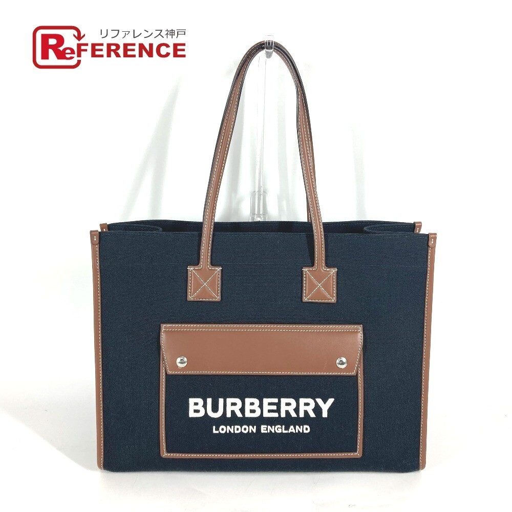 BURBERRY 8055747 Flare Tote Shoulder Bag Tote Bag Logo Shoulder Bag Black Wom