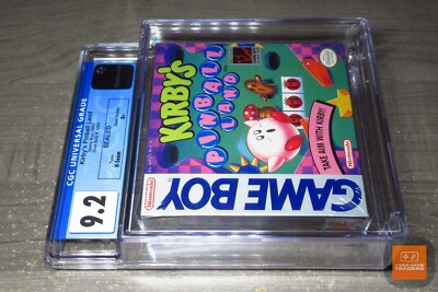 CGC 9.2 A+ - Kirby's Pinball Land 1ST PRINT Original Game Boy