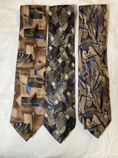 Lot Of 3 Renovati Men’s Silk Neckties Tie Made In USA