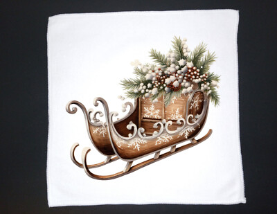 Christmas theme Dish Towel, 12x12, FREE ship, hand towels, choice, gifts, rustic