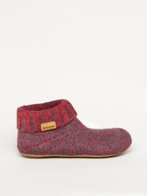 Magicfelt Knit Boot Rot Graumele 48/700-4500