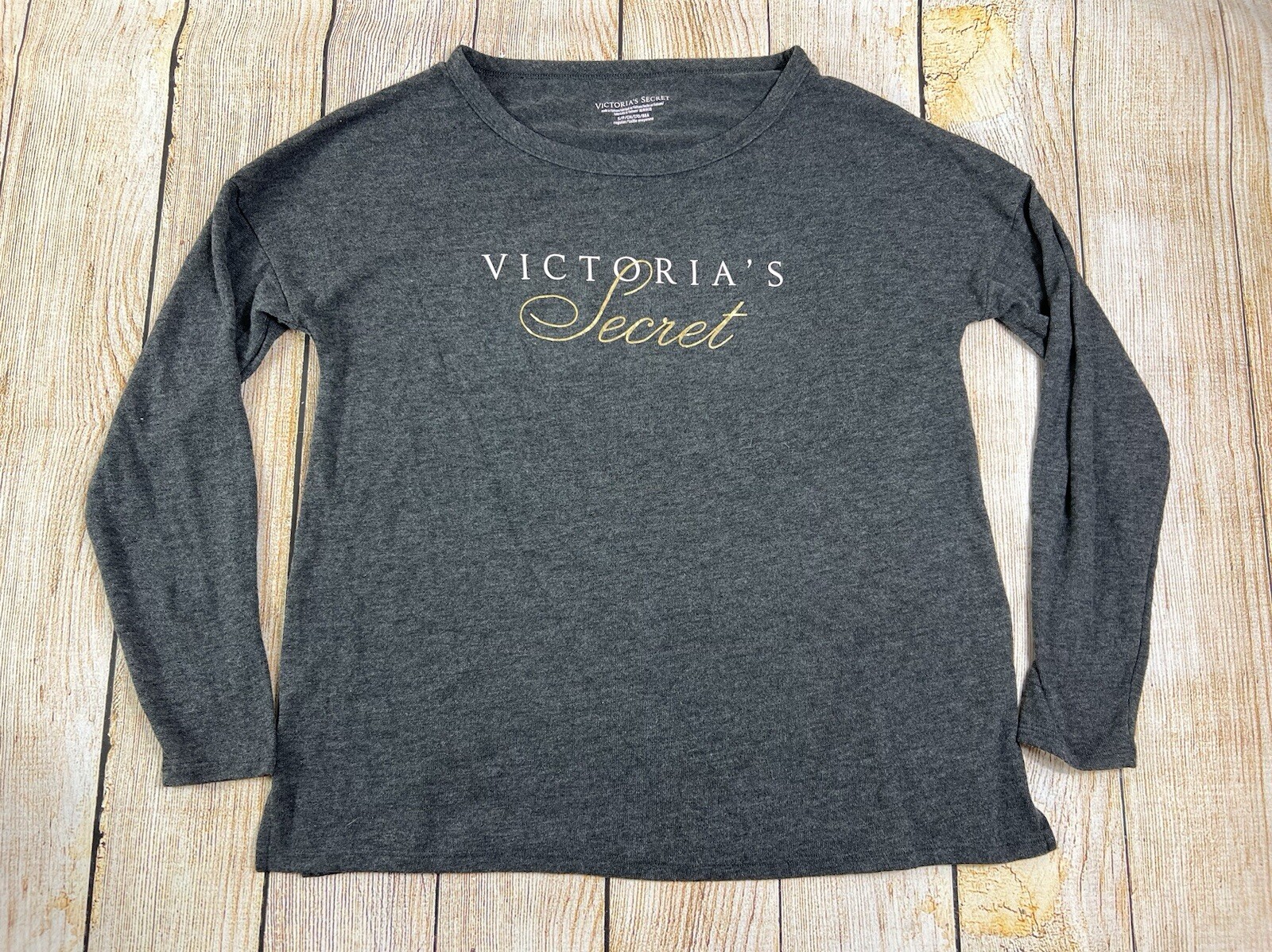 UNDERCOVER Camicia grigia a maniche lunghe Victoria's Secret taglia small
