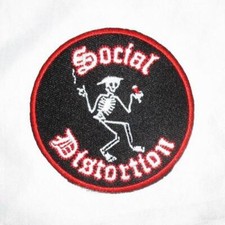 Social Distortion Skelly Logo Patch Punk