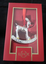 Lenox ---2023---Baby's 1st Christmas Rudolph Ornament--3"--New in Box