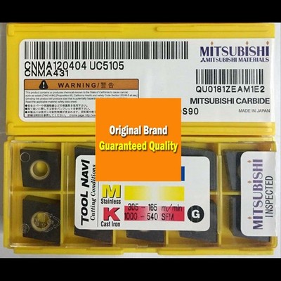10PCS in BOX Genuine CNMA120404 UC5105 CNMA431 Carbide Insert New &ex