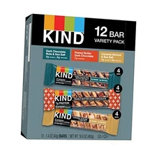  Nut Bars Favorites Variety Pack, 1.4 Ounce, 12 12 Count (Pack of 1) Chocolate 