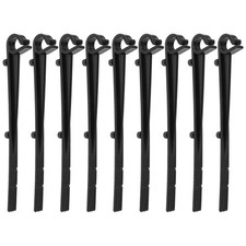 20 Pcs Plastic Gutter Guard Clips Black Mesh Guard Clips for Gutter Installation