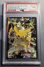 Pokemon Pikachu EX XY124 Promo Full Art Holo 2016 XY Black Star PSA 9 Mint on eBay