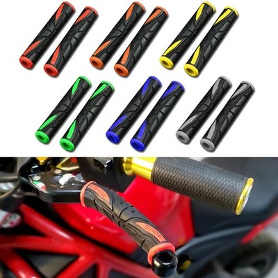 Universal Motorcycle Handlebar Grip Covers Non-Slip Brake Lever Protector Set