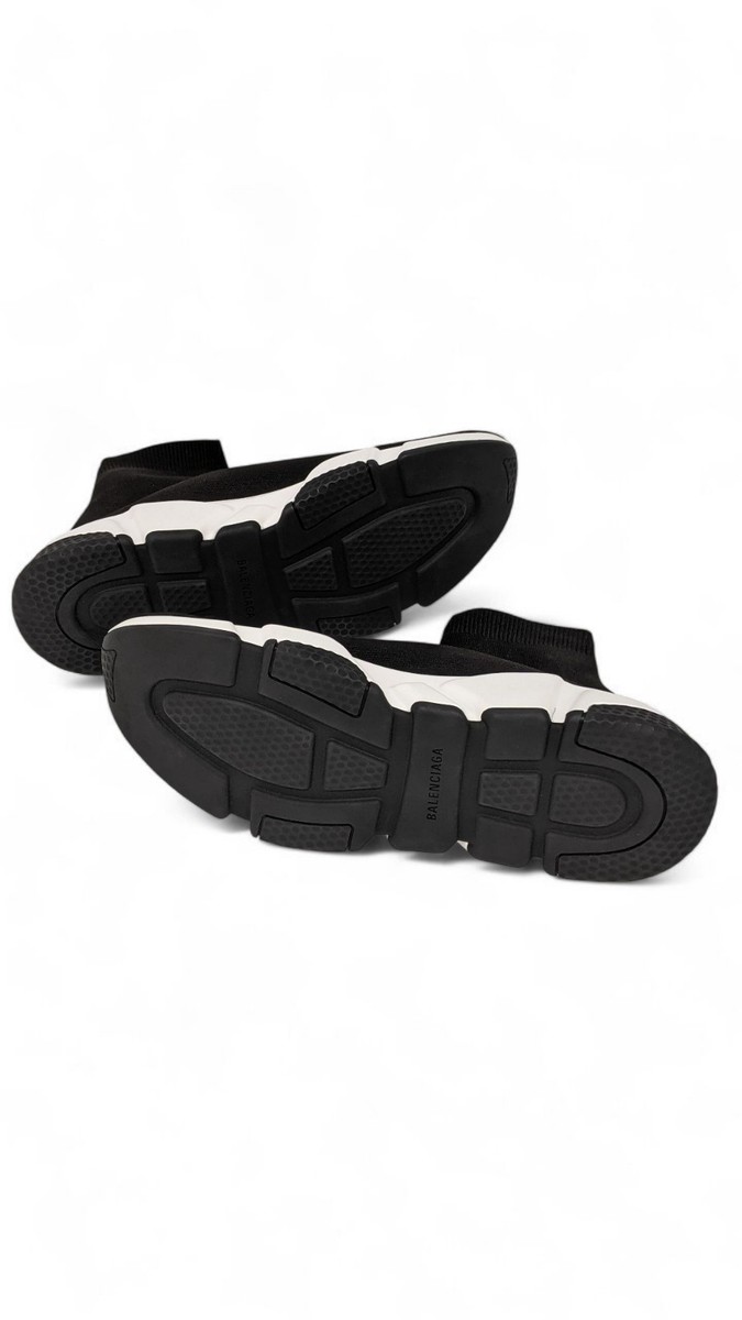 Balenciaga Speed Trainers Black/White Size 12 New With Box | eBay