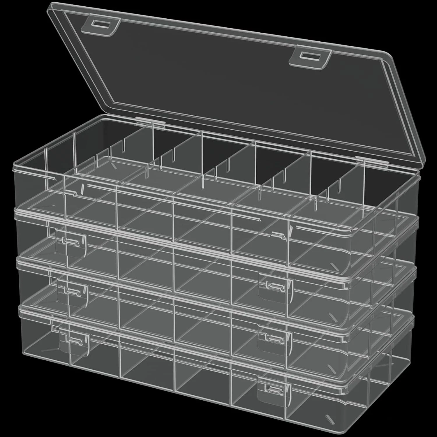 Clear Visible Plastic Storage Box Cosmetic Tools Storage Box Makeup Tools Fishin