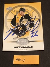 Mike Knuble Autographed 2023 Upper Deck Signed Bruins Centennial 75 MK-1