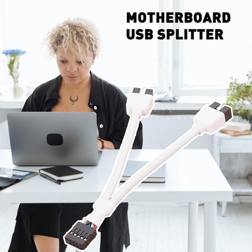Motherboard 9pin USB Header to Dual USB2.0 9pin Splitter Hub Cable O G1L1 R0K1 - Afbeelding 6 van 7