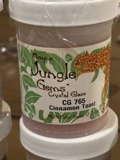 Mayco Jungle Gems Crystal Glaze 4 oz Jar Vintage - Cinnamon Toast CG-765 