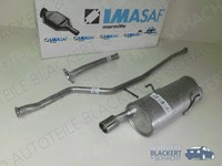 Imasaf Auspuff Ab Kat für Peugeot 206 SchräGheck 1.1I + 1.4I 2000-|+ Chromblende