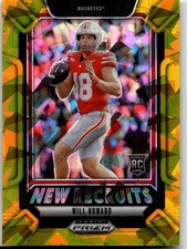 2025 Panini Prizm Draft Picks - New Recruits Will Howard #8 Gold Ice Prizm (RC)