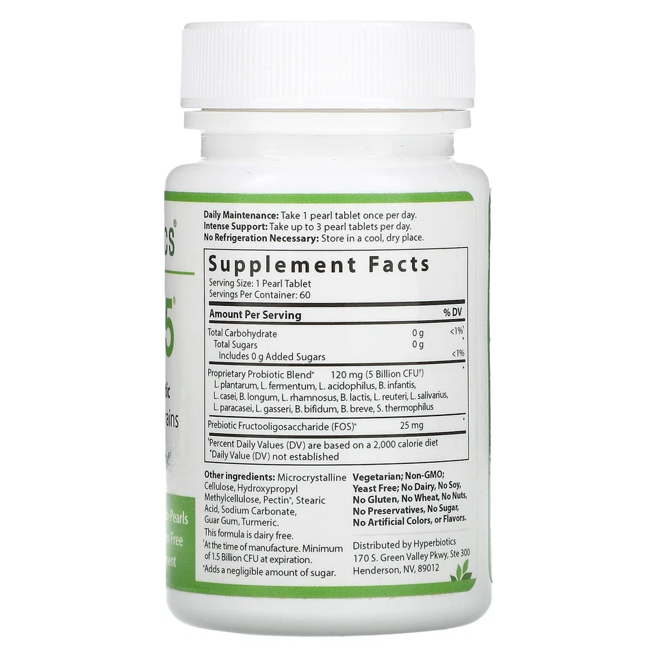 2 X Nutrientes Vitales, PRO-15°, Pre + Probiótico, 60 Microperlas Veganas Foto 2 de 2