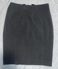 Express Women's High Rise Stretch Pencil Knee Length Skirt Gray Size 2