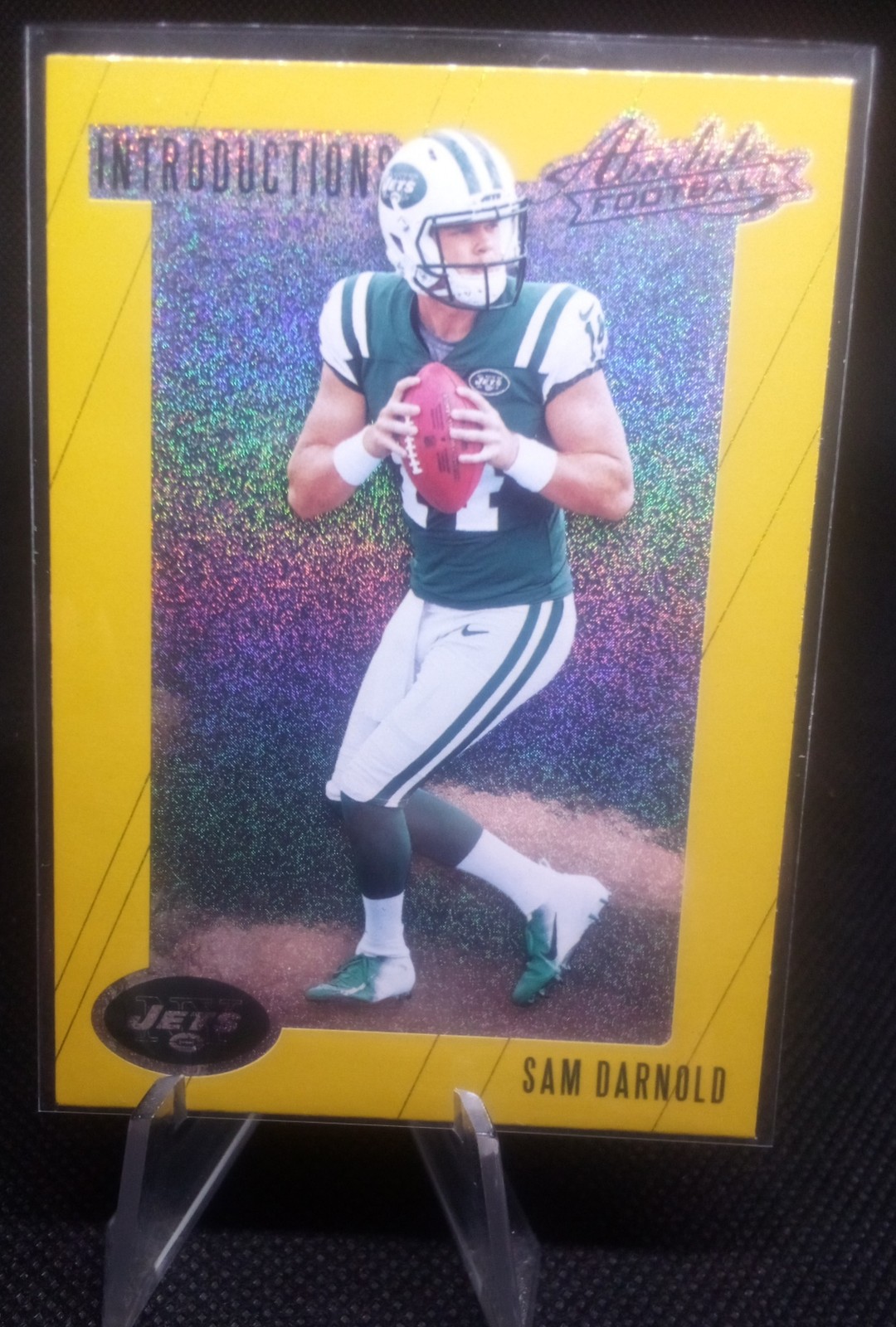 Sam Darnold 2018 Absolute #IN-SD Rookie Introductions Spectrum Gold Jets