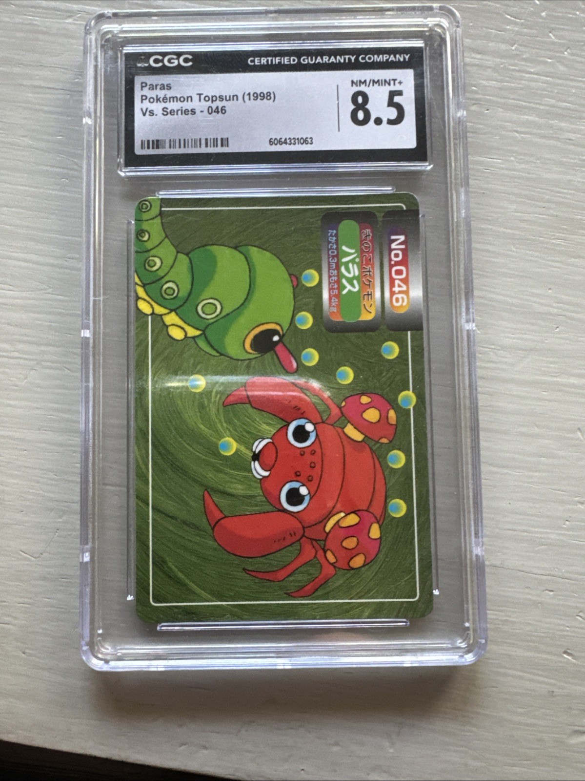 1998 Paras Topsun 1998 46 Vintage Pokemon Card Graded