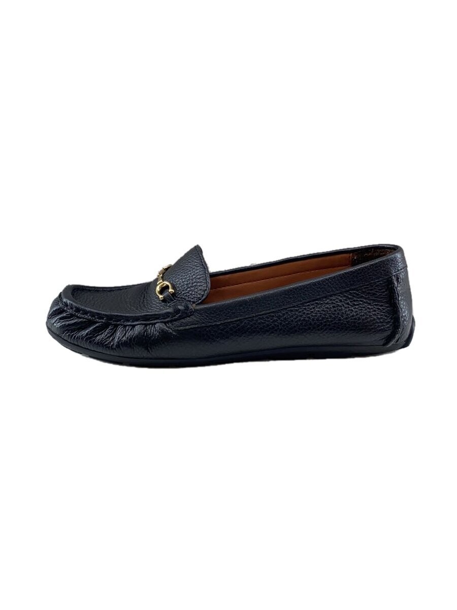 Coach Black Leather Bit Loafers Size 36.5 Style FG4581