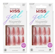 (Pack 2) KISS Gel Fantasy, Press On Nails WES...