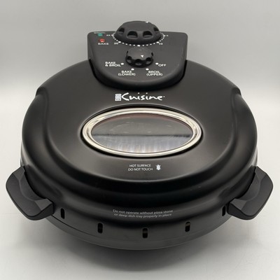 Euro Cuisine PM600 Crispy Crust 12'' Rotating Pizza Maker With Stone & Baking Pan