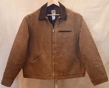Vintage Carhartt Detroit Jacket Blanket Lined Brown Canvas J97 BRN Mens 2XL Tall