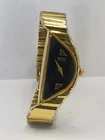 Seiko Rivoli Half Moon 1F20-5D59 Women's Watch Gold Tone, Vintage *NEW BATTRY*