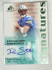 2007 SP Chirography Signatures Drew Stanton #CS-DS Emerald /50 Rookie Card. rookie card picture